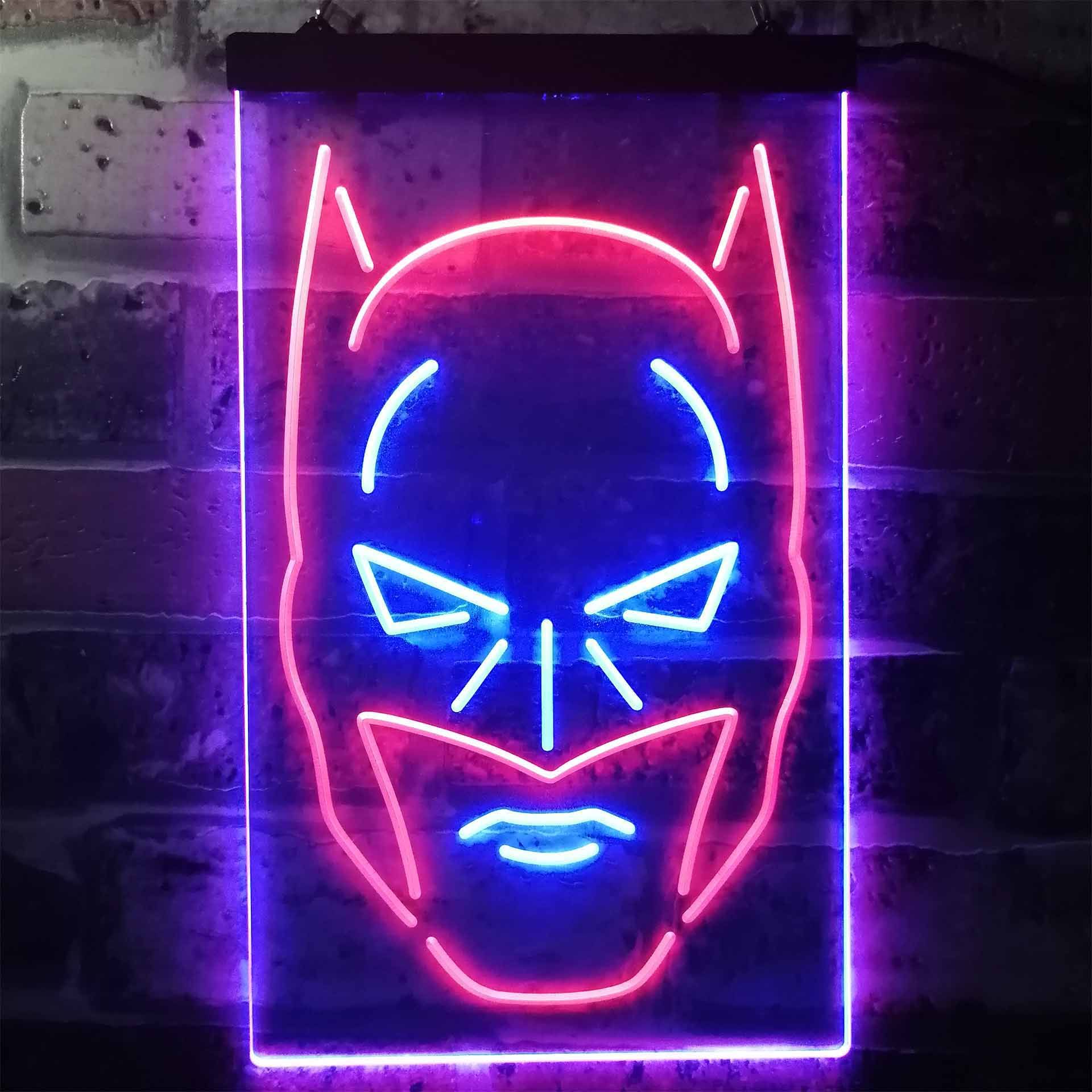 Batman Face Dual LED Neon Light Sign